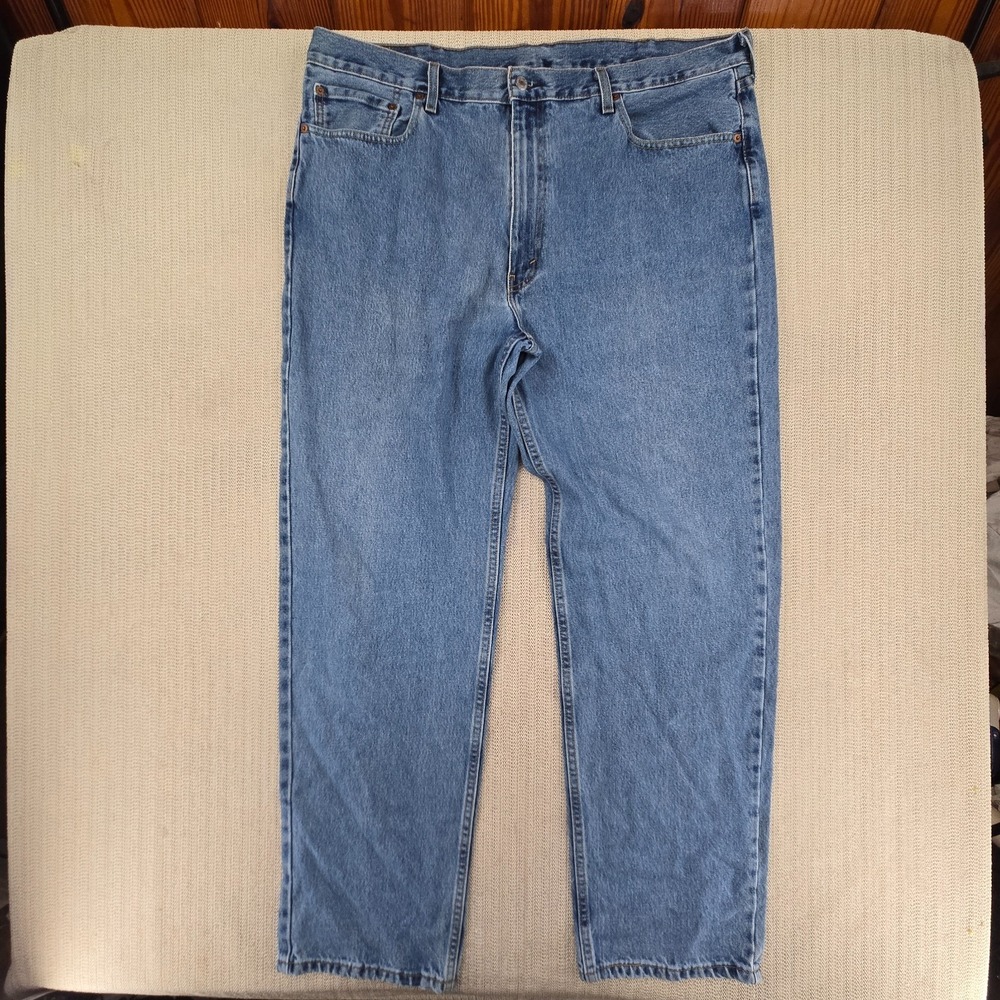 Levi's 550 Jeans Mens 42x34 Blue Denim Relaxed Baggy Straight Leg Medium Wash